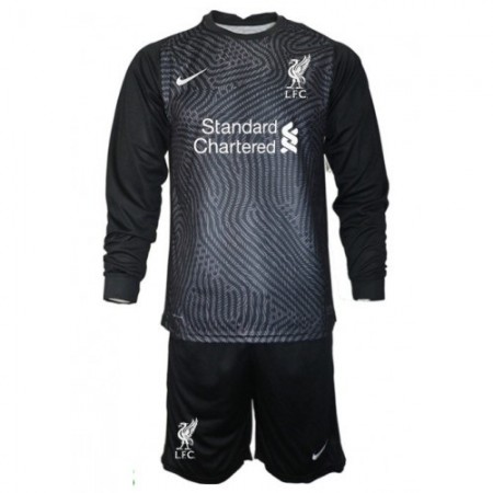 Tenue Liverpool Gardien Enfant Domicile 2020-2021 Maillot de Foot ML